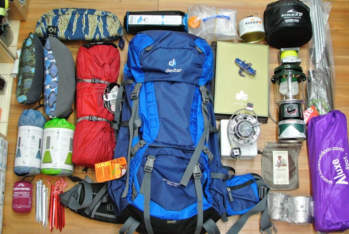 Lay Out Camping Gear Lay Out Camping Gear