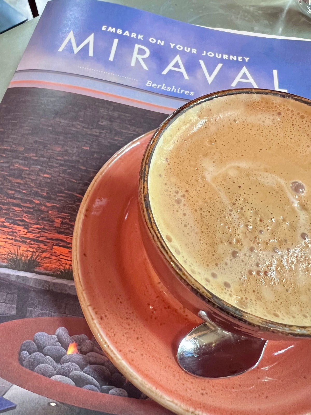 Miraval Berkshires daily schedule and coffee