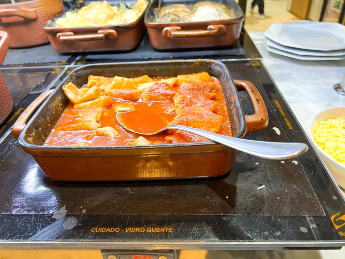 Pasta at LATAM VIP Lounge GRU Pasta at LATAM VIP Lounge GRU