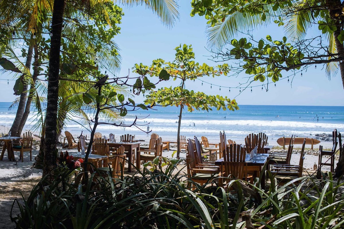 A charming restaurant on a Costa Rican beach