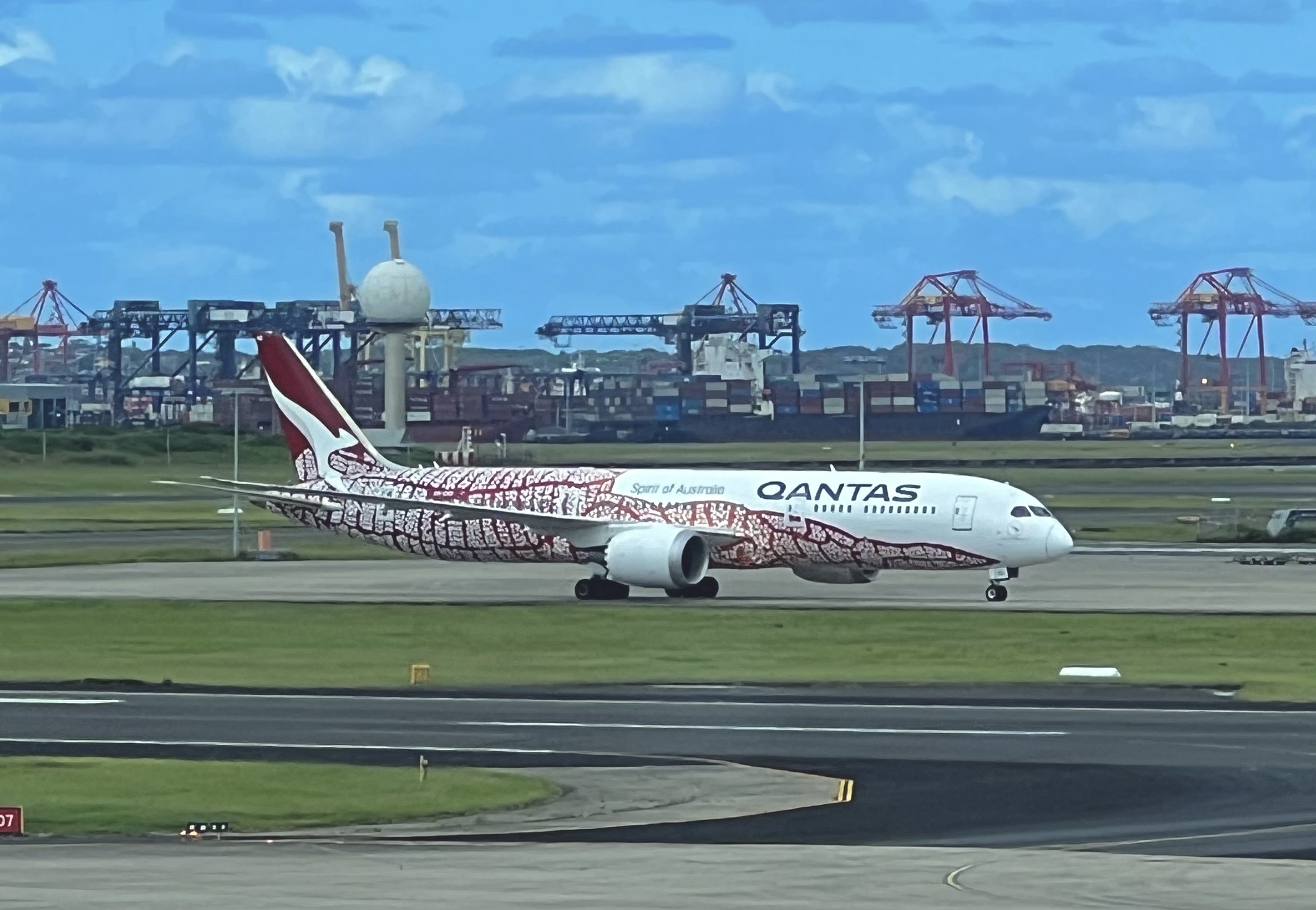 Qantas Emily Kame Kngwarreye Livery Boeing 789 Dreamliner