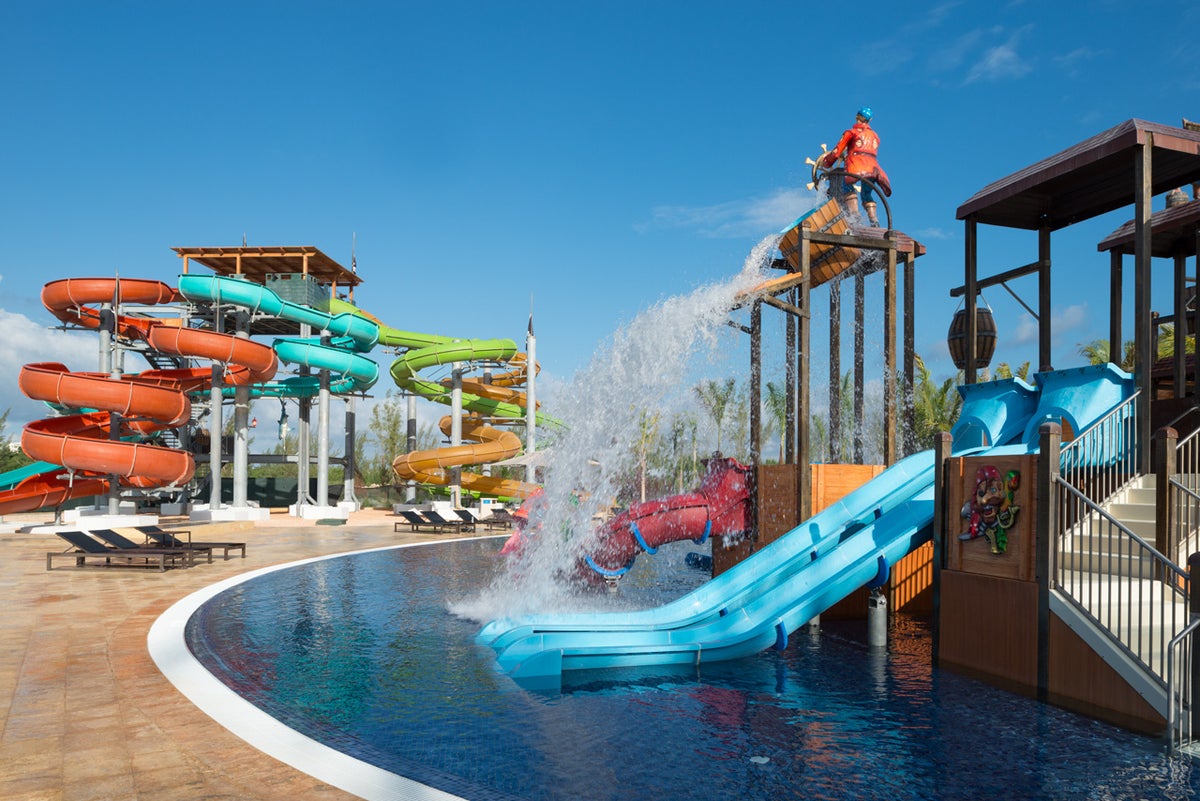 The water park at Royalton Blue Waters.