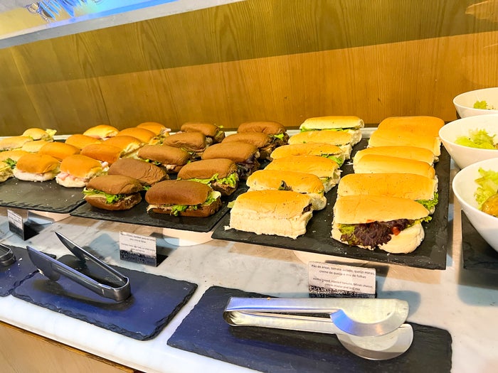 Sandwiches at LATAM VIP Lounge GRU Sandwiches at LATAM VIP Lounge GRU