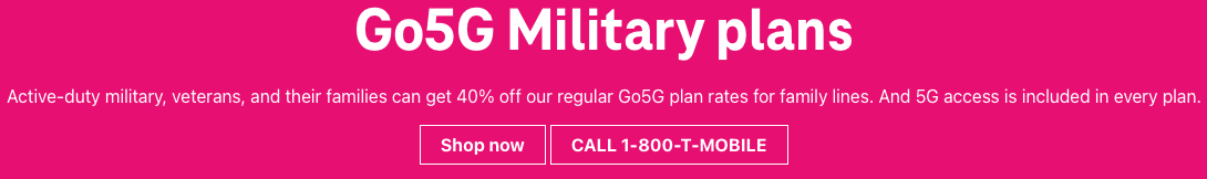T-Mobile military discount