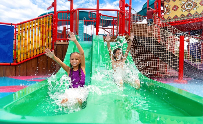 The waterpark at The Grand at Moon Palace Cancun.