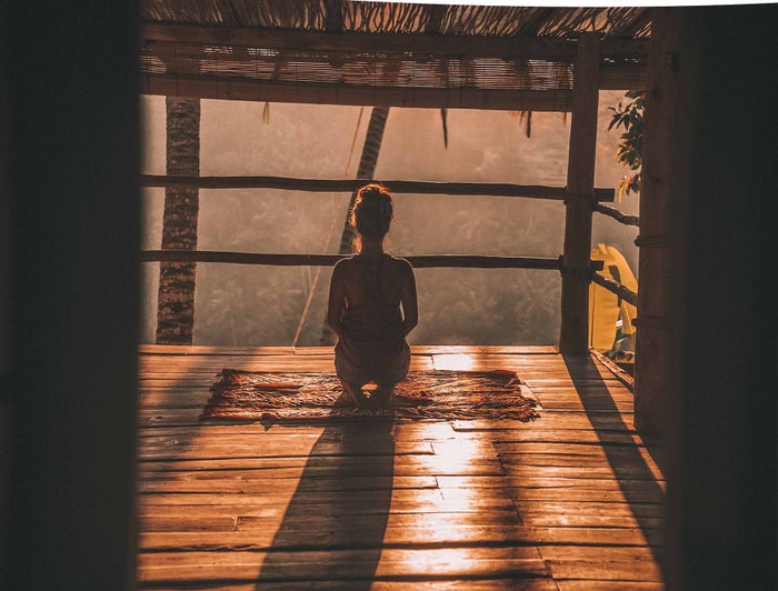 Woman meditating Woman meditating