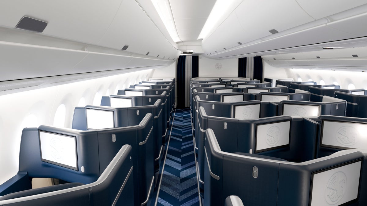 Air France A350 Business Class Back Angle