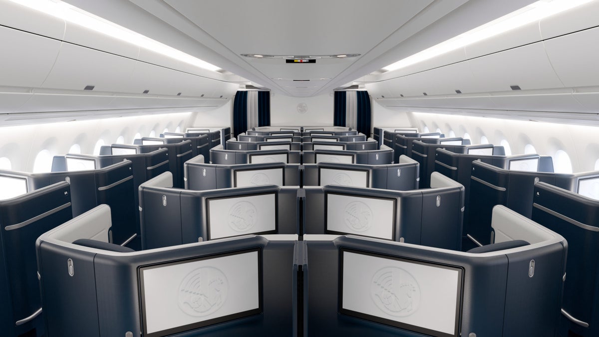 Air France A350 Business Class Cabin Back