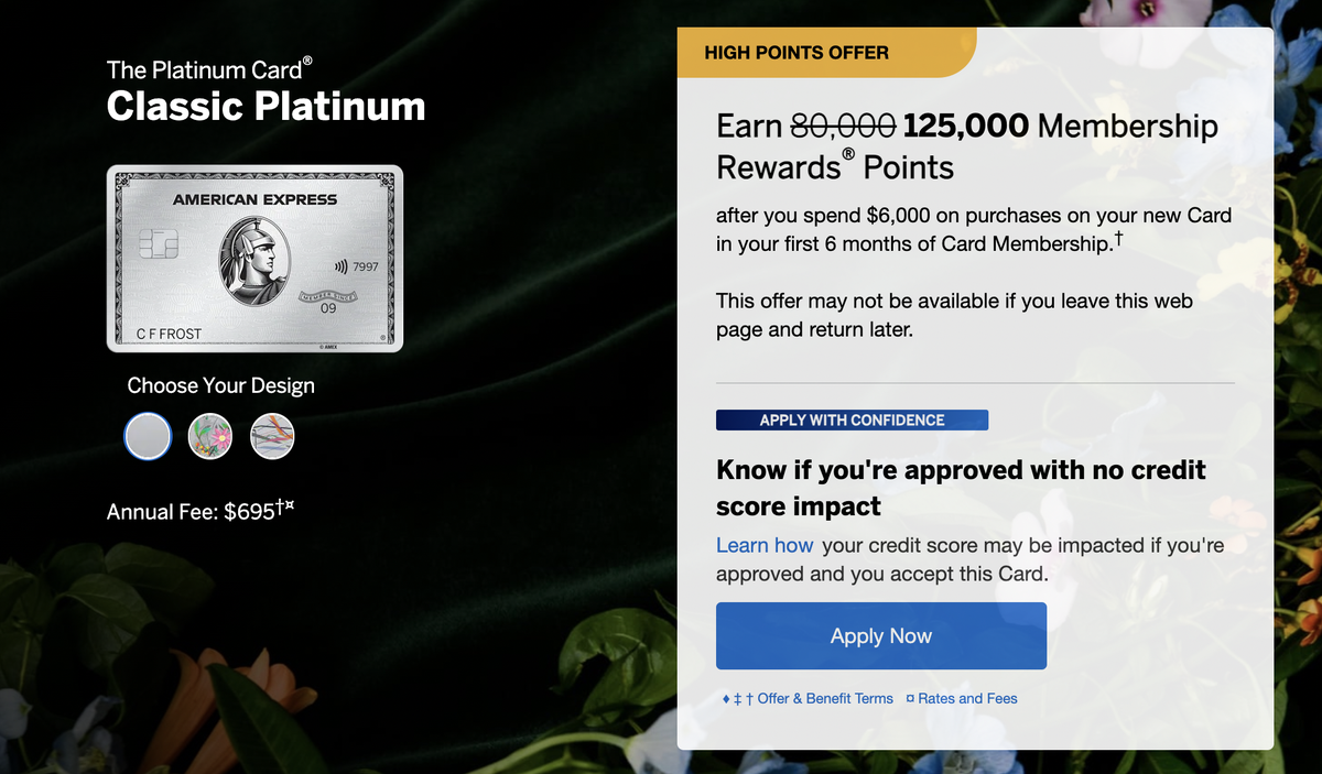 Amex Platinum 125k Sign Up Bonus Offer 2