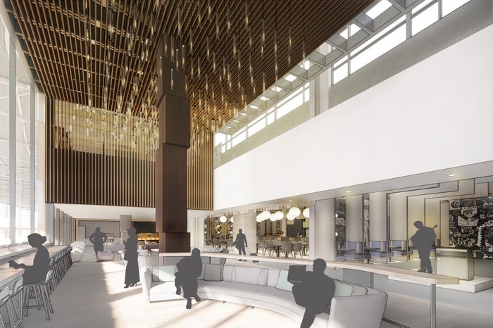 Admiral’s Club Entry Austin Admirals Club rendering