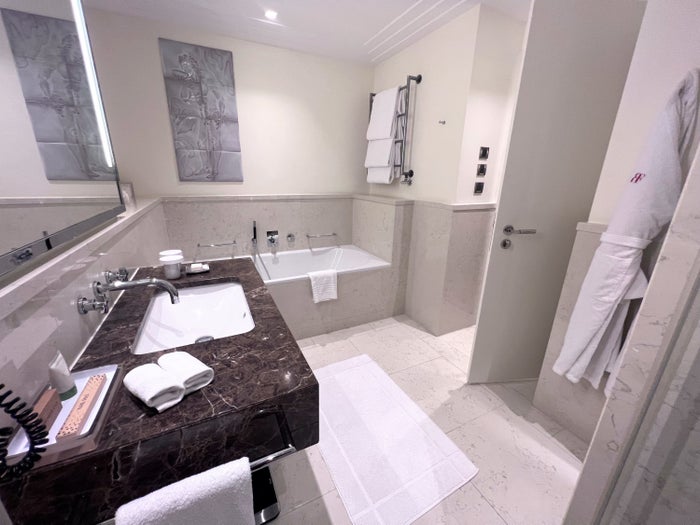 Bathroom tub and sink The Charles Hotel Munich Bathroom tub and sink The Charles Hotel Munich
