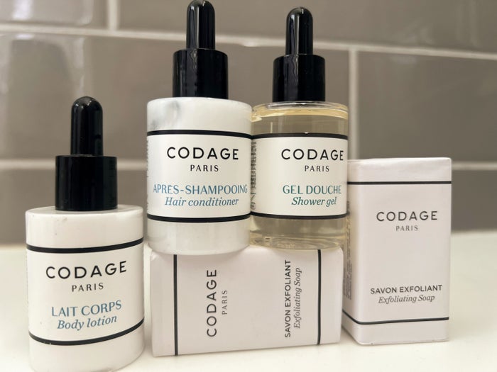 CODAGE Paris bath products at Park Hyatt Zurich CODAGE Paris bath products at Park Hyatt Zurich