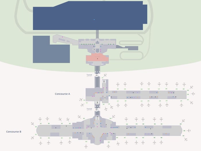 Cincinnati Northern Kentucky International Airport Map