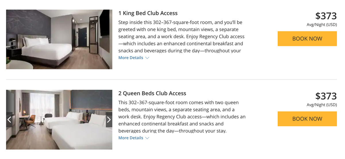 Club Access rooms at Hyatt Regency Salt Lake City