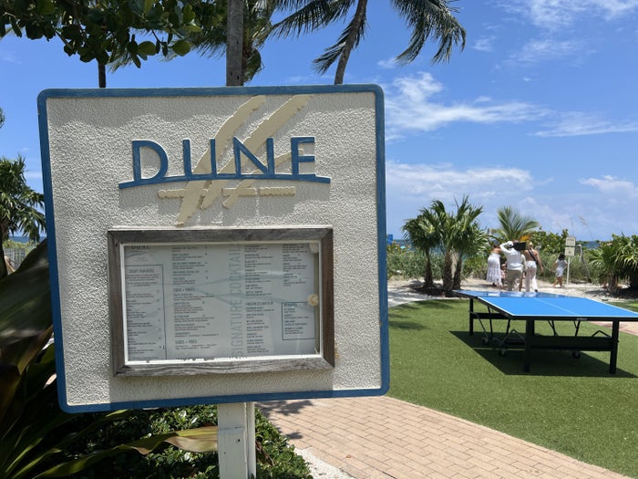 Ritz-Carlton Key Biscayne Dune entrance sign Ritz-Carlton Key Biscayne Dune entrance sign