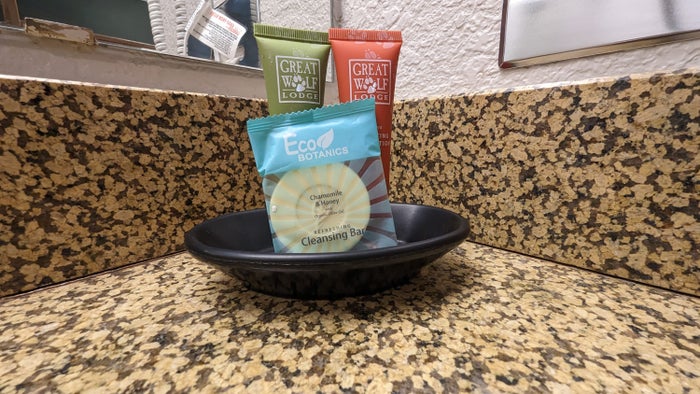 Great Wolf Lodge Grapevine guestroom bathroom amenities Great Wolf Lodge Grapevine guestroom bathroom amenities