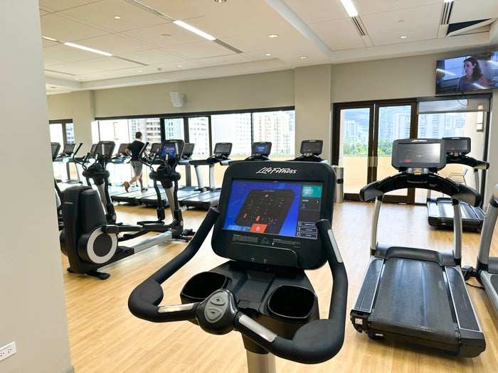 Hilton Hawaiian Village gym elliptical Hilton Hawaiian Village gym elliptical