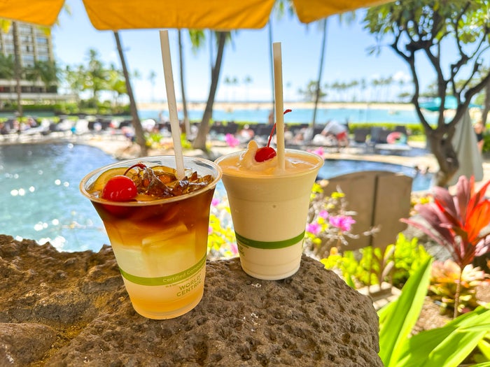 Hilton Hawaiian Village mai tai pina colada Hilton Hawaiian Village mai tai pina colada