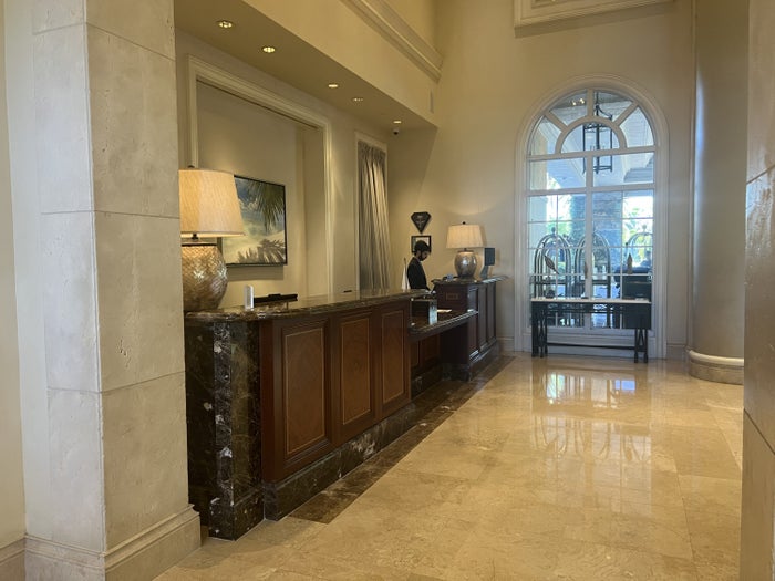 Ritz-Carlton Key Biscayne front desk counter Ritz-Carlton Key Biscayne front desk counter