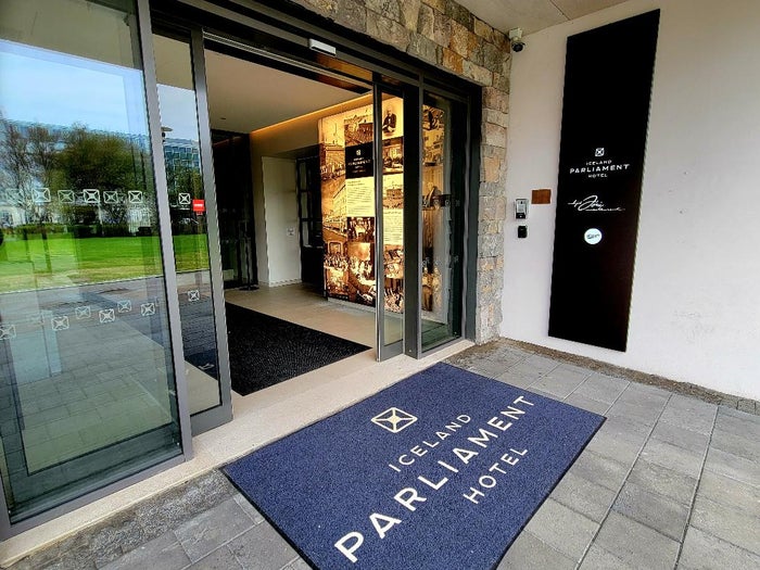 Iceland Parliament Hotel Entrance Iceland Parliament Hotel Entrance