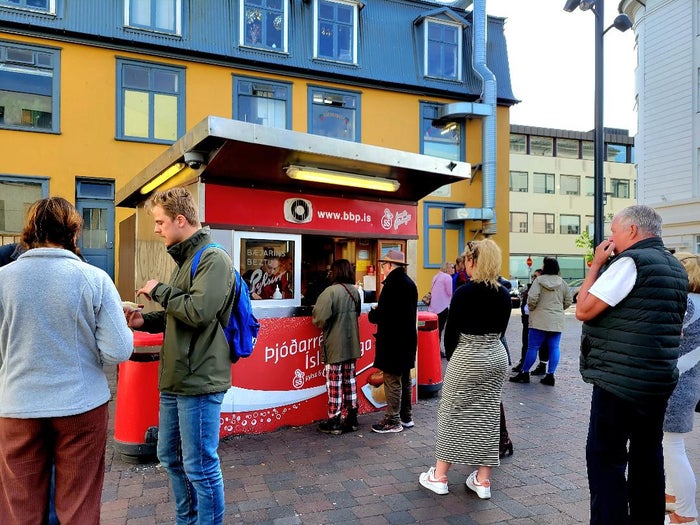 Iceland Parliament Hotel Hot Dog Stand Iceland Parliament Hotel Hot Dog Stand