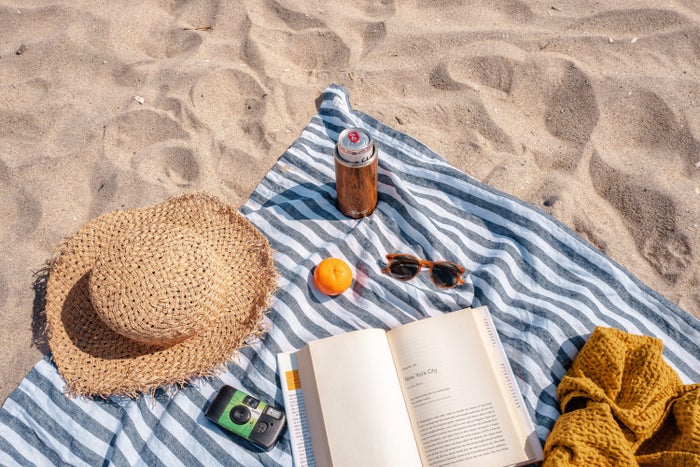 Items on a beach