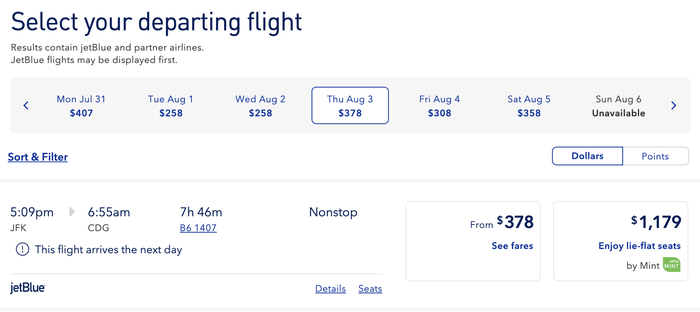 JetBlue booking