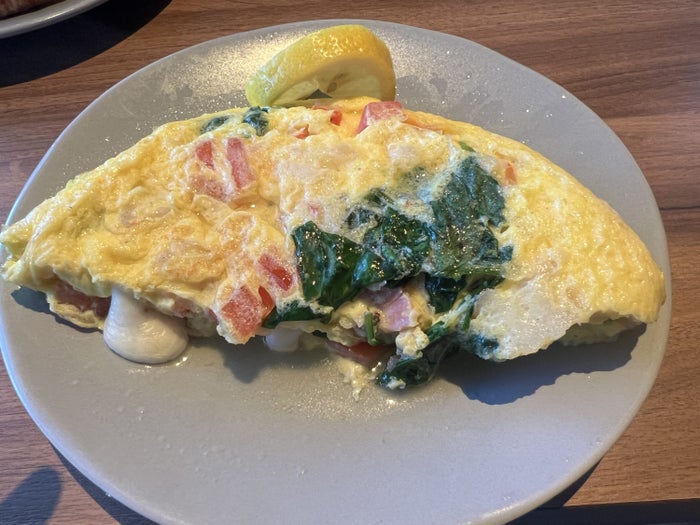 Ritz-Carlton Key Biscayne Lightkeepers shrimp scampi omelet Ritz-Carlton Key Biscayne Lightkeepers shrimp scampi omelet