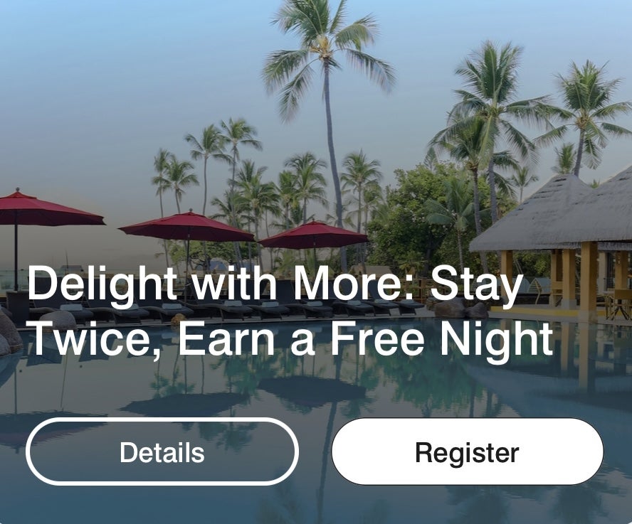 Marriott Bonvoy Promo Earn a Free Night After 2 Stays [Targeted]