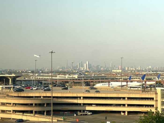Marriott Newark International skyline view Marriott Newark International skyline view