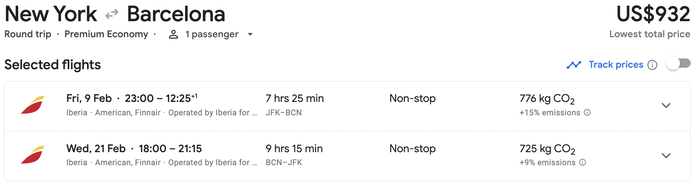 New York to Barcelona from USD 932 in February New York to Barcelona from USD 932 in February