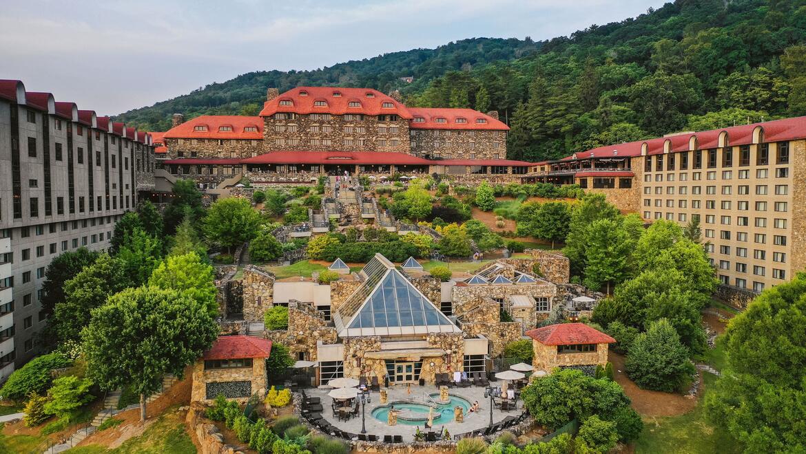 Omni Grove Park Inn aerial view