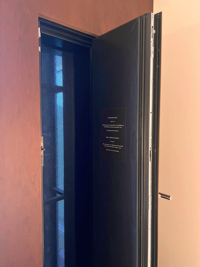 Open air door in the Park Hyatt Zurich King room Open air door in the Park Hyatt Zurich King room