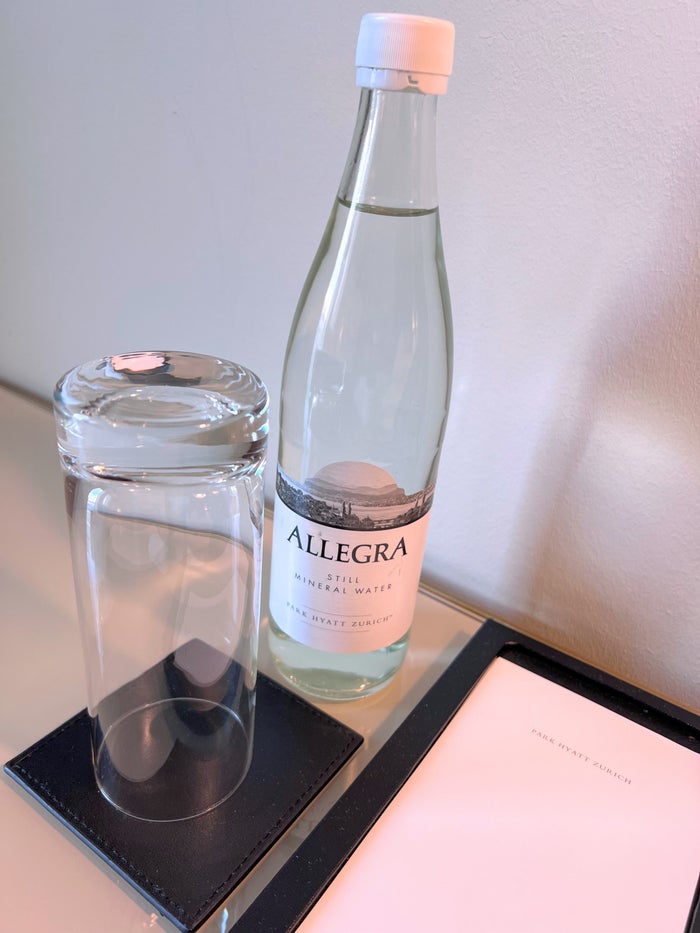 Park Hyatt Zurich bottled water Park Hyatt Zurich bottled water
