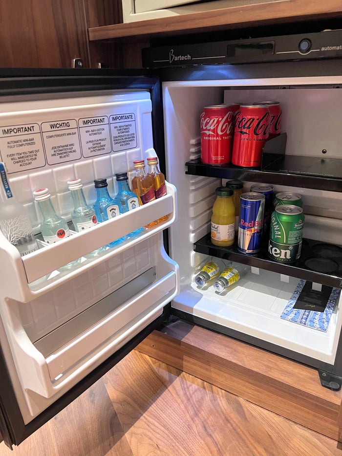 Park Hyatt Zurich in room mini fridge Park Hyatt Zurich in room mini fridge