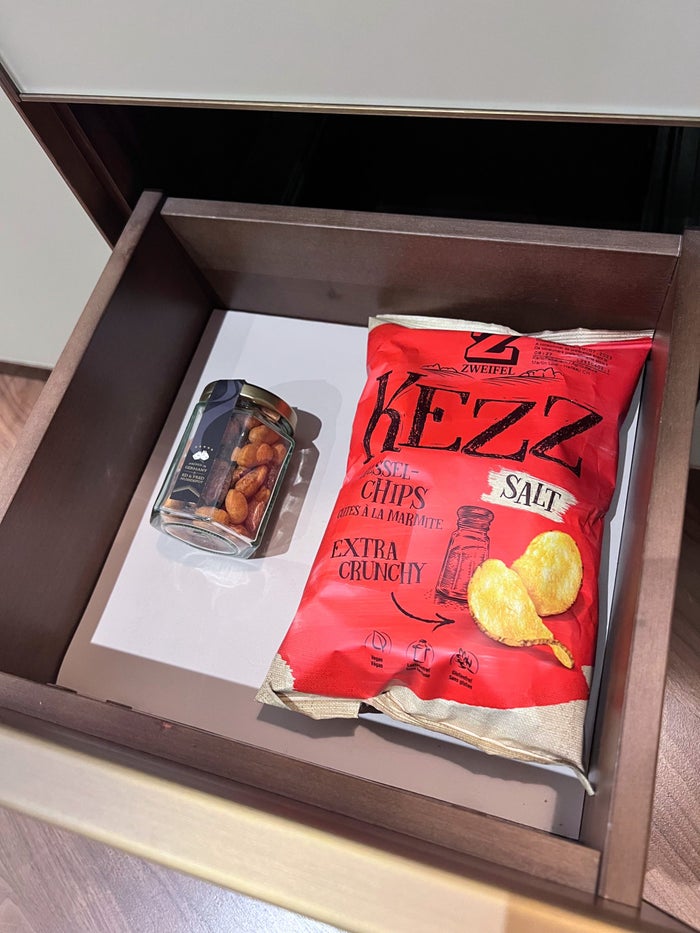 Park Hyatt Zurich in room snacks Park Hyatt Zurich in room snacks