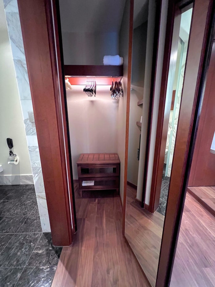 Park Hyatt Zurich king room closet Park Hyatt Zurich king room closet