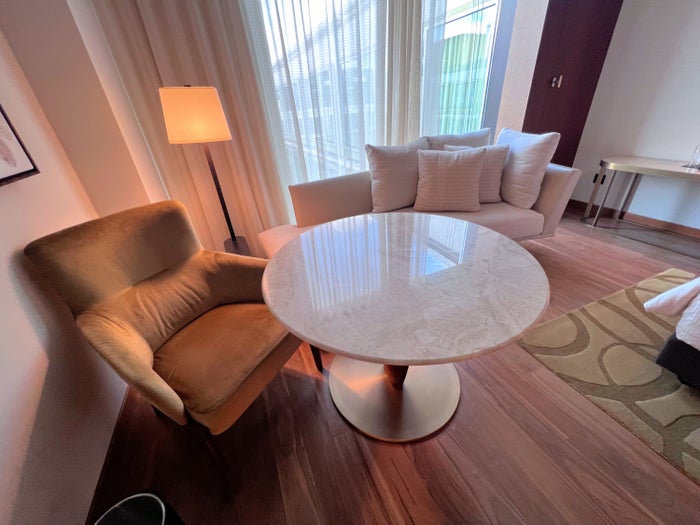 Park Hyatt Zurich king room sitting area Park Hyatt Zurich king room sitting area