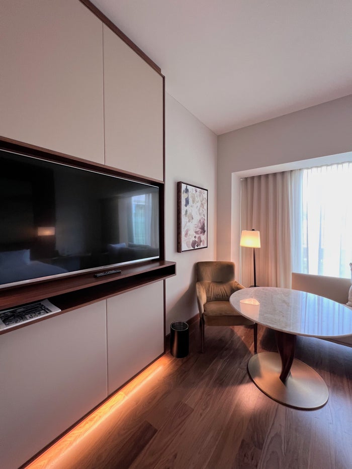 Park Hyatt Zurich king room television Park Hyatt Zurich king room television