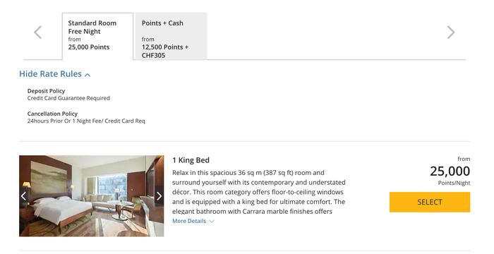 Park Hyatt Zurich points cost Park Hyatt Zurich points cost