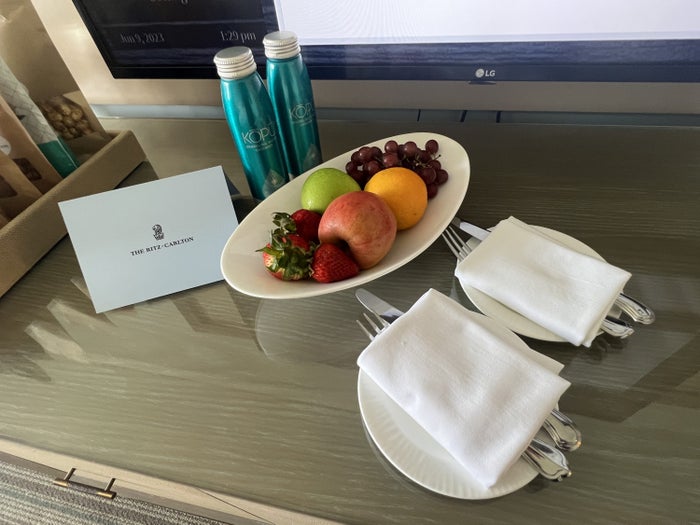 Ritz-Carlton Key Biscayne welcome amenity Ritz-Carlton Key Biscayne welcome amenity
