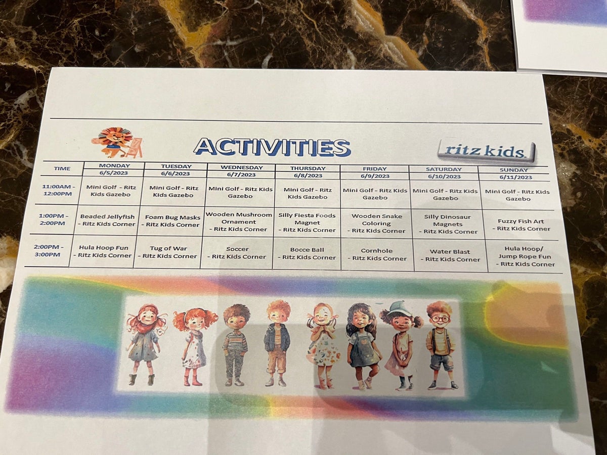 Ritz Kids activities