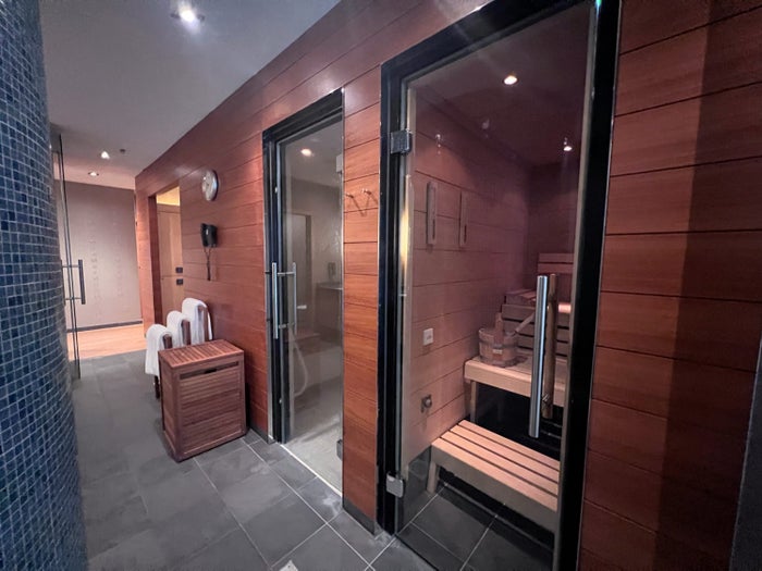 Steam room and sauna at Park Hyatt Zurich Steam room and sauna at Park Hyatt Zurich