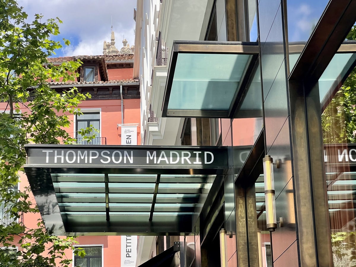 Thompson Madrid Exterior Signage