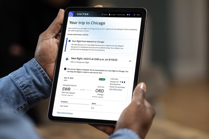 United Airlines App Feature iPad United Airlines App Feature iPad