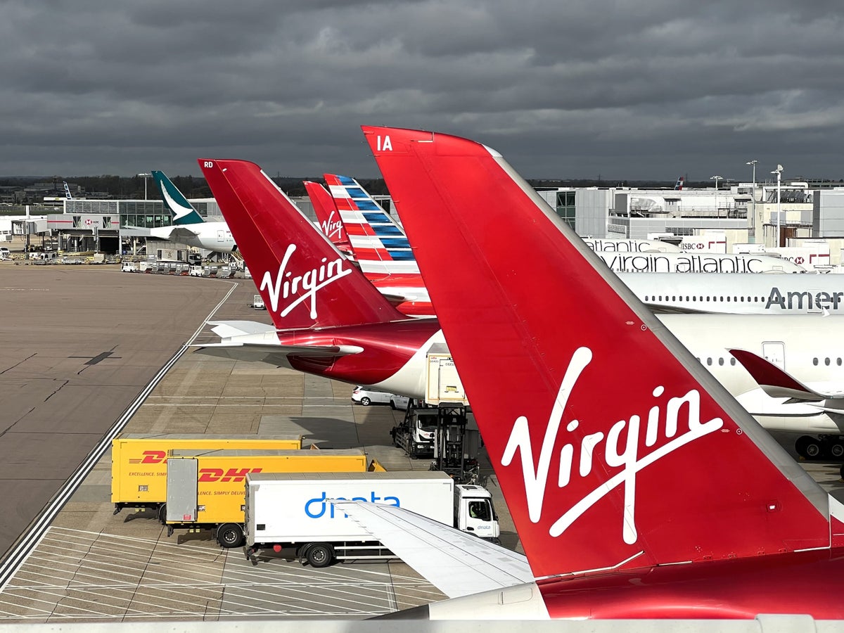 Virgin Atlantic Aircraft at London Heathrow Airport