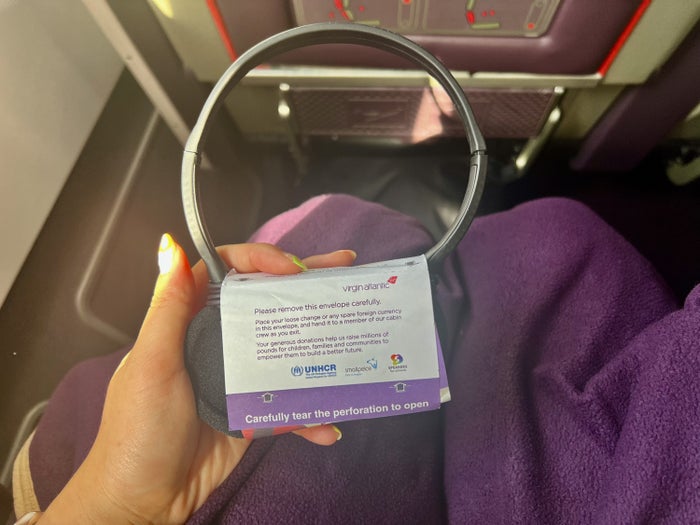 Virgin Atlantic Premium Economy Headset