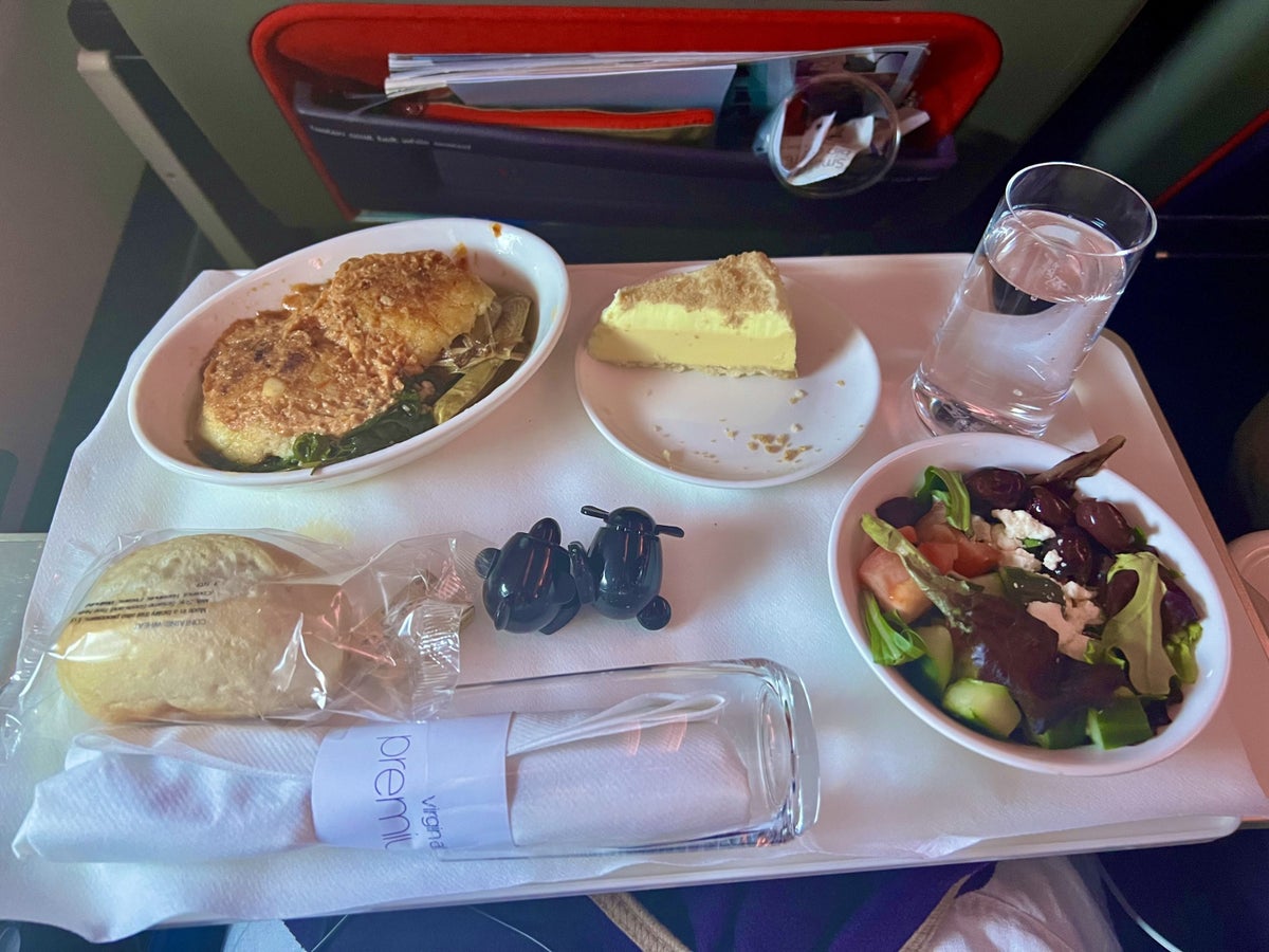 Virgin Atlantic Premium Economy Lunch
