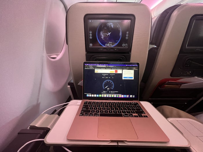 Virgin Atlantic Premium Economy Tray Table 