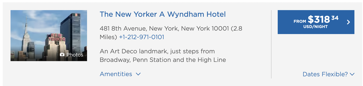 Wyndham The New Yorker Booking